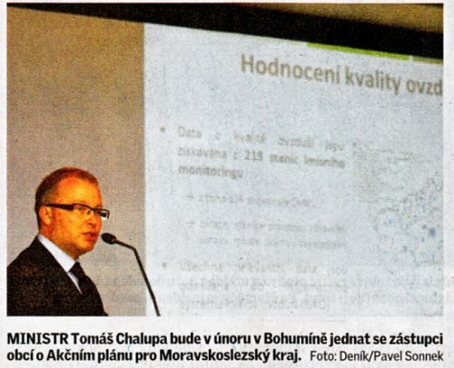 Bohum�n pom�h� bojovat men��m obc�m za lep�� ovzdu�� - Zv�t�it